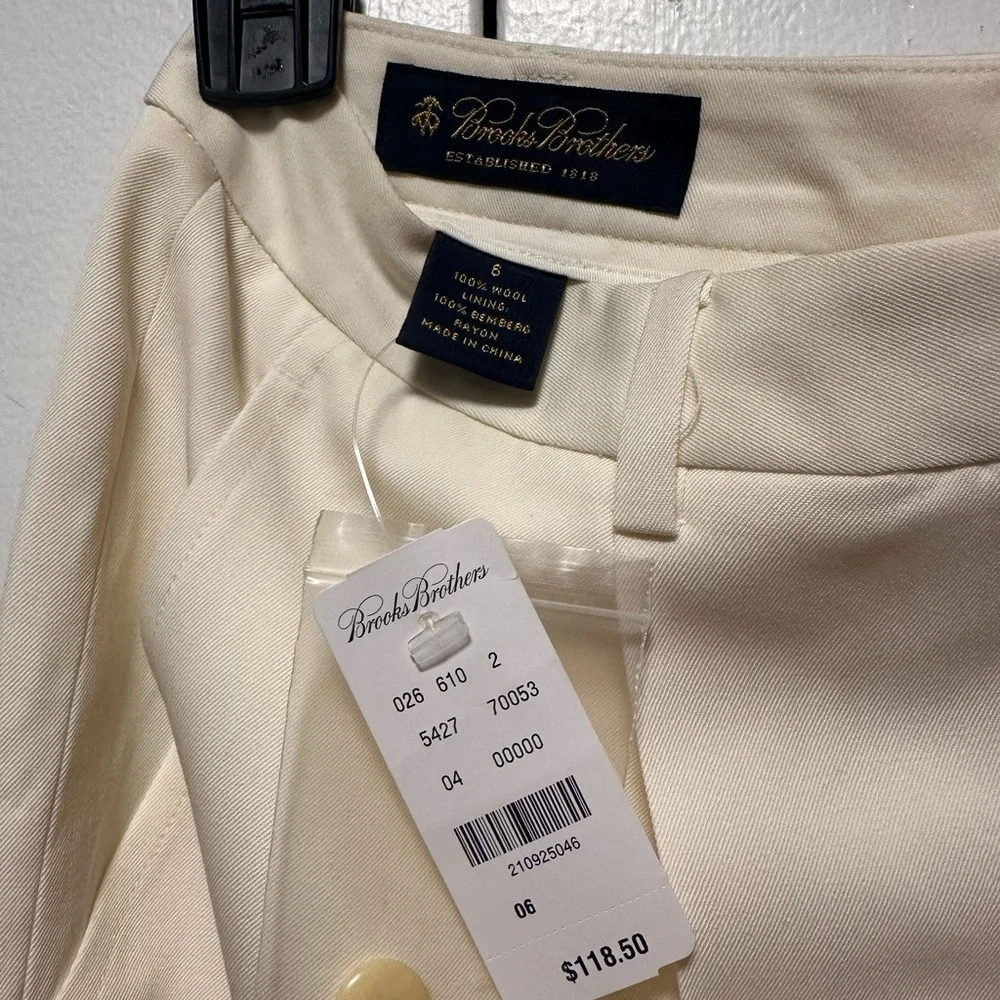NWT Brooks Brothers 100% Wool Pants - Picture 3 of 3